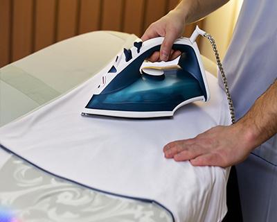 Bed sheet ironing